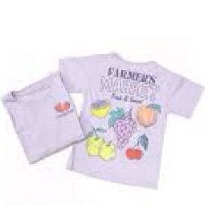 Wonder Nation Girls Farmers Market Graphic Tee